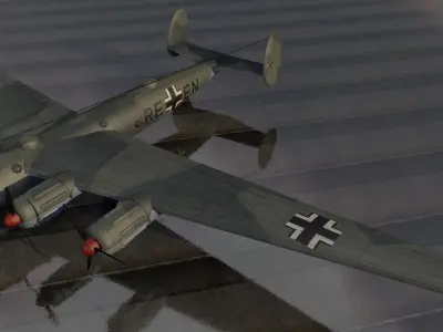 Messerschmitt Me-264 Amerika Bomber 3D model