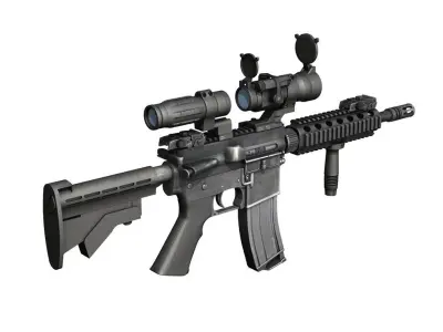Colt M4A1 SOPMOD Aimpoint 3D model