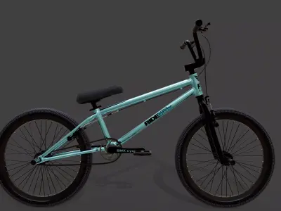 BMX Bicycle High Poly 3D Model with PBR Textures 3D model
