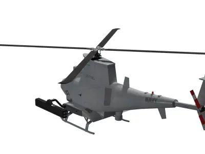MQ-8b fire scout Low-poly 3D model