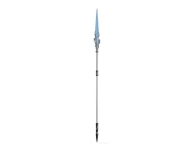 Stylized Magical Fantasy Spear Yari Low-poly 3D model