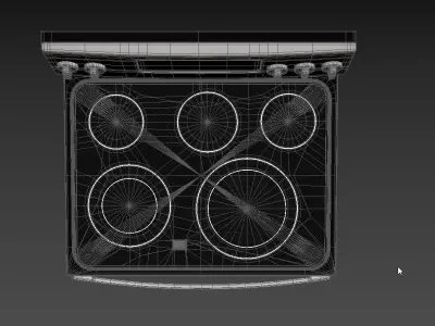 GE Electric Double Oven Convection Range JBS86SPSS 3D model