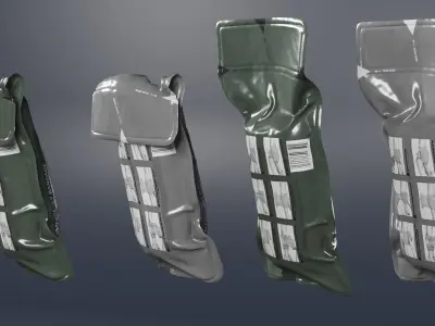 T3 Military Emergency Bandage Low-poly 3D model