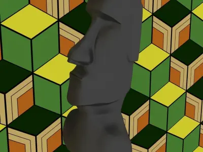 Moai Statue 3D print model