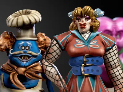 Horror Toys - Cursed Toys  Low-poly 3D model