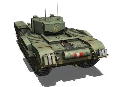Churchill MK III - Cyclops 3D model