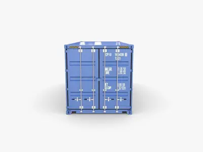 20ft Shipping Container PO v1 3D model