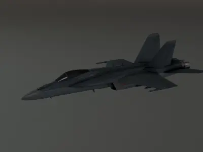 F-18 Stealth - Super Hornet Fighter Jet Low-poly 3D model
