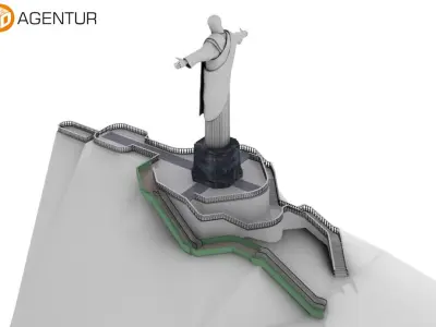 Christ the Redeemer Brasil 3D model