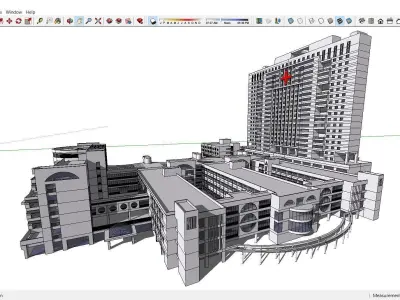 Sketchup Hospital F7 3D model