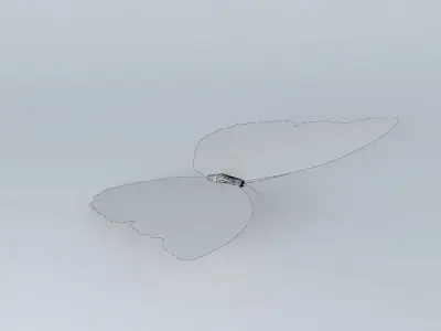 The Blue Mortho Butterfly Free 3D model