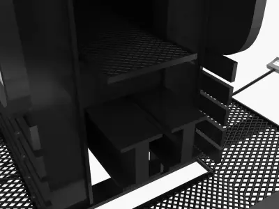 Billboard Low-poly 3D model