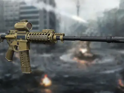 PBR Military Pack Low-poly 3D model