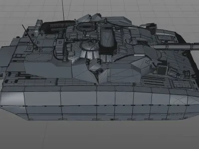 Tank Oplot-M Main Battle Tank 3D model