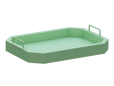 Plate  Low-poly 3D model