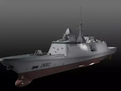 FS Aquitaine Game Ready Low-poly 3D model