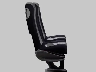 Bus chair Low-poly 3D model