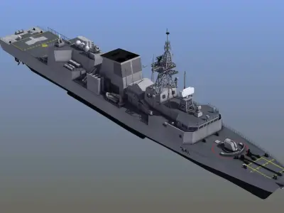 Halifax Class Frigate 3D model