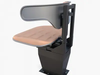 Tractor seat 3D model