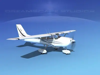 Cessna 172 Skyhawk 1967 V10 3D model