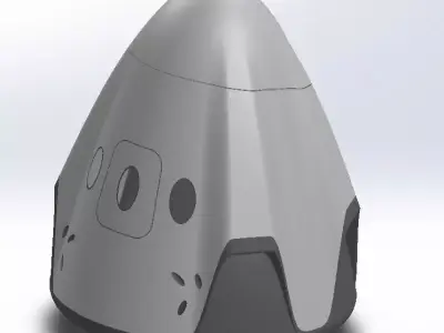 SpaceX Dragon Capsule 3D model