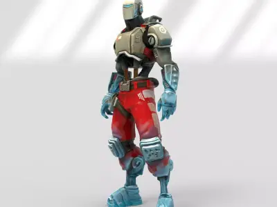 AIM skin from Fortnite 3D model