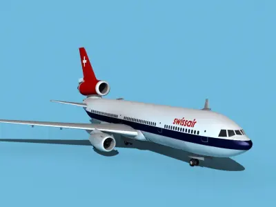 McDonnell Douglas MD-11 Swiss Air 3D model