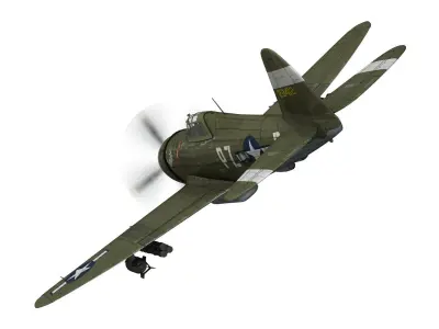 Republic P-47D Thunderbolt - Sweetie - PZ-R 3D model