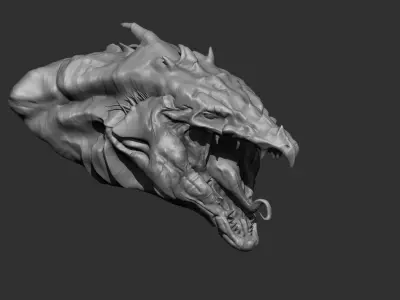 Dragon head 3D model 3D model