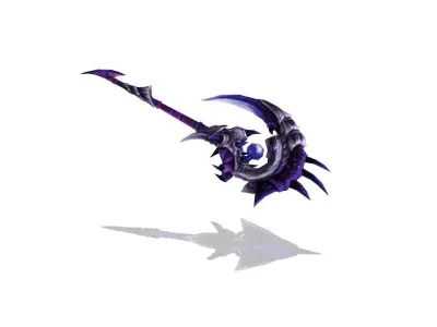 Frozen Bone Scepter Low-poly 3D model