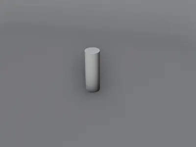 Futuristic LED Cylinder Desk Lamp 3D Model 3D model