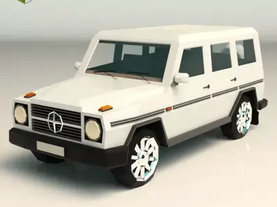 Low Poly SUV 03 Low-poly 3D model