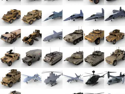 US Army Vehicles Mega Collection
