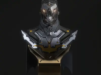 Batman Hardsurface bust 3D print model
