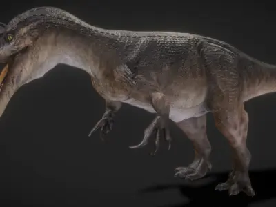 Baryonyx  Low-poly 3D model
