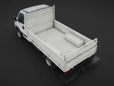 Iveco pick up truck Low-poly 3D model