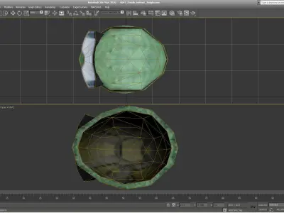 6b47-Ratnik-Helmet-Jungle helmet and goggles Low-poly 3D model