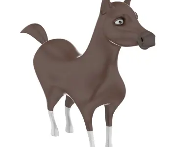 Horse Toy Free low-poly 3D model