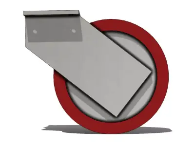 Roda de Borracha Novex R414 BFS Rubber Wheel 3D model