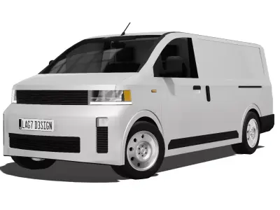 Cargo Van Low-poly 3D model purchase