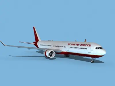Boeing 767-400 Air Charter America 3D model
