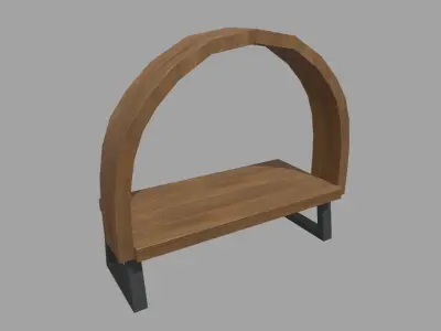 Low Poly Bench 010 Low-poly 3D model