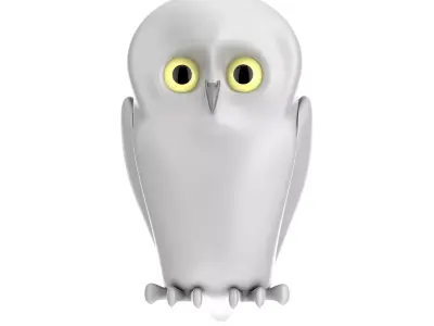 Owl Toy Low-poly 3D model