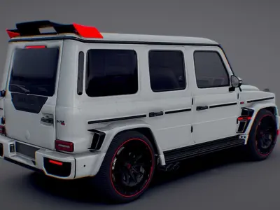 Mercedes BRABUS G900 Rocket Edition Low-poly 3D model