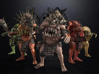 Low Poly Modular Weapon - Cudgel Low-poly 3D model