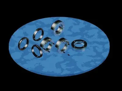 BAR TAPE FINISHING RINGS Free 3D model