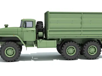 URAL Military Truck Off Road 6x6 3D model