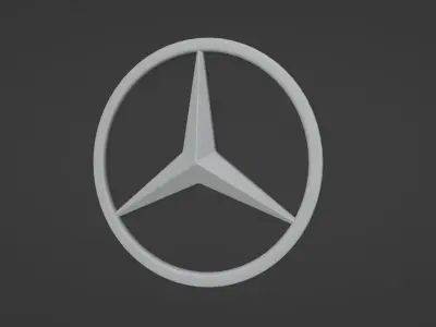 Mercedes Benz Logo 3D model