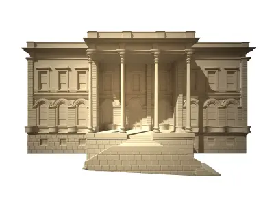 Macka Military Police Station Historical Building  3D model