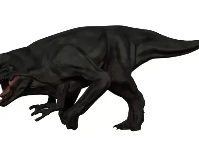 D Rex Distortus Rex Mutant Dinosaur 3D Model Low-poly 3D model